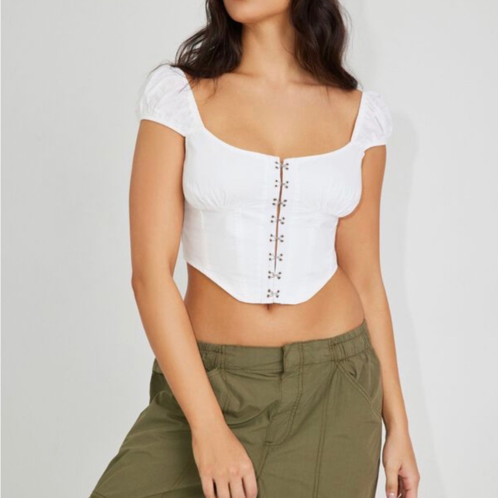 Hook & Eye Bustier Top